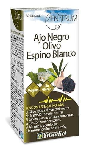 Ajo Negro Olivo + Espino - Zentrum - 30 Cápsulas Tension Arterial Normal