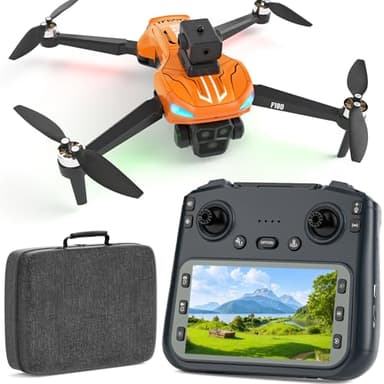 Dron GPS Con Cámara 4K, Pantalla De Mando A Distancia De 4,5 Pulgadas, Evasión Automática De Obstáculos, Tiempo De Vuelo 22 Min, Dron RC FPV Plegable Con Sígueme, Regalo Para Adultos