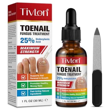 Tratamiento para Hongos en las Uñas de los Pies Máxima Potencia, Tratamiento para Uñas Gruesas, Rotas, Descoloridas y Dañadas, Uñas Encarnadas, Extractos Naturales de Plantas, 30 ml