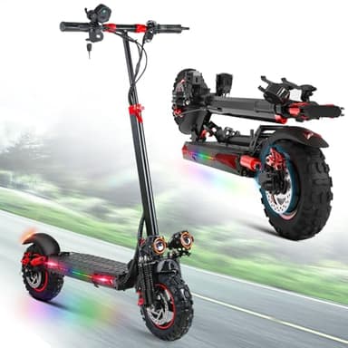1200W Patinete Eléctrico Adultos Plegable,Batería de 48V 18Ah 45-55 km de autonomía,11" Patines electricos,Frenos de Disco Delanteros y Traseros Patinete eléctrico de Aluminio Capacidad Carga 150kg