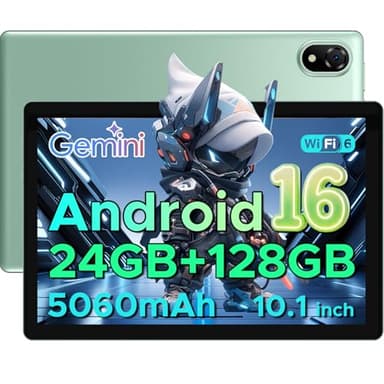 U10 Tablet 10 Pulgadas, 24GB+128GB/2TB, Tablet Android 16 Gemini AI, Pantalla HD IPS, Procesador 2.0GHz, 5060mAh, WiFi 6/Certificación TÜV/Widevine L1 Tablets Baratas Y Buenas,3.5mm Audio Jack/Face ID