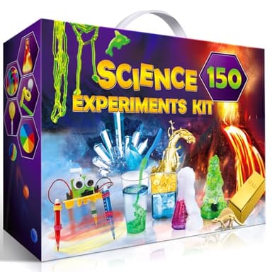 UNGLINGA Kits de Ciencia de 150 experimentos para niños, proyectos Stem Juguetes educativos para niños, Ideas de Regalo de cumpleaños