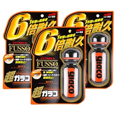 3 x SOFT99 Ultra Glaco – Sellador de lunas impermeable, repelente de lluvia, 70 ml