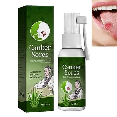 KOAHDE Spray para Alivio de Boca,Spray de Ulceras Orales,Aerosol Aliviar Ulceras Bucales,Spray Bucal para Boca Seca,Tratamiento Aftas,Aerosol para Aftas Bucales,Spray Hidratante Para La Boca,20ML