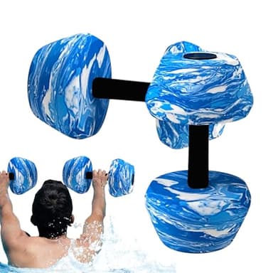 Mancuernas de Agua | 2 Piezas de Alta Densidad Impermeables | Mancuernas para Ejercicios en Piscina - para Principiantes Adultos Entrenamiento Físico Acuático al Aire Libre Gimnasio