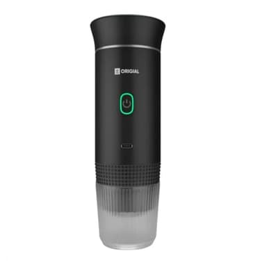 Origial Cafetera Portátil 3 en 1 para Cápsulas y Café Molido, 20 Bares, Batería 7500mAh, Compatible Nespresso y Dolce Gusto, para Viaje, Camping, Coche y Oficina, Negro