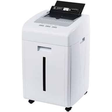 Kalopsia Destructora de Papel Profesional: 200 Hojas Destructora Automatica 60Min Trituradora de Papel Microcorte Seguridad P5 Tarjeta de Crédito/CD/Grapa Destructora Papel Oficina Casa con Cubo 35L