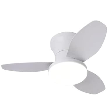 BEL AIR HOME - Ventilador de Techo TAURUS con Motor DC y Luz LED 24W, 6 Velocidades de Aire y 3 Temperaturas de Luz, Mando a Distancia Incluido, (MEDIANO BLANCO)