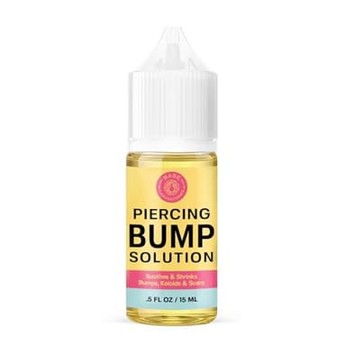 Base Labs Gotas Cuidado De Piercings | Eliminación Protuberancias Queloides | Cuidado Curativo Y Calmante Perforaciones | Para Oídos Y Nariz Con Aceites Esenciales Lavanda Y Romero | 0.5oz / 15ml