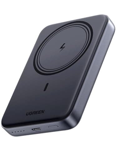 UGREEN Nexode Power Bank Inalámbrico Magnético 10000mAh con Carga Rápida USB C 20W PD QC 3.0, Cargador Portátil Compatible con iPhone 17 Pro MAX Air 16 15 14 13 12 Mini Plus Pro MAX (Negro)
