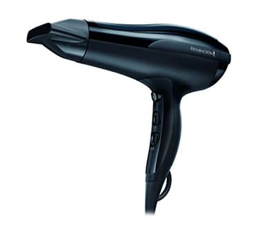Remington Secador de Pelo Pro-Air - Iónico, 2200 W, Concentrador, 3 Temperaturas, 2 Velocidades, Rejilla Cerámica, Gancho Para Colgar, Rejilla Trasera Desmontable - D5210