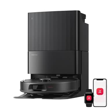 roborock Qrevo S Pro Robot Aspirador (Versión Mejorada del QV 35A) Succión de 18500 Pa, Base Todo en Uno, 2,7L Bolsa para Polvo, Sistema antienredos, Evitación de Obstáculos, Negro