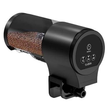Alimentador De Peces para Acuario - Automático para Acuario | Dispensador de Alimento Doméstico 100ml con Temporizador 12H 24H 48H para Guppy, Koi, Cíclido, Tortuga, Betta y Camarón