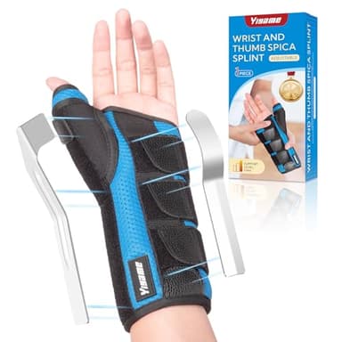 YiYame Muñequera Pulgar, Muñequera Tendinitis Quervain, Túnel Carpiano Muñequera para Esguince Muñeca, Fracturas, Férula Espica Pulgar para Pulgar en Gatillo, Artritis, Izquierda-M