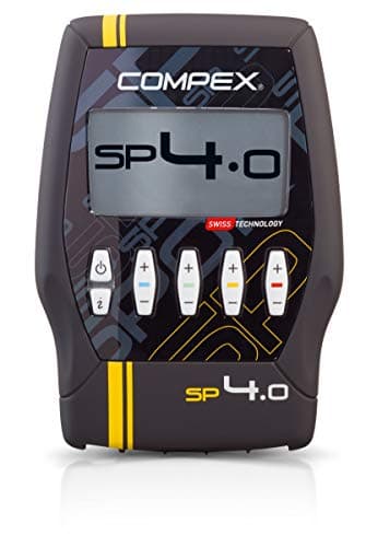 Compex SP 4.0 - Electroestimulador Muscular, EMS, TENS y Masaje - 4 Canales Independientes, 999 Niveles de Intensidad, 30 programas - Compatible con la aplicación Coach - Sensor MI