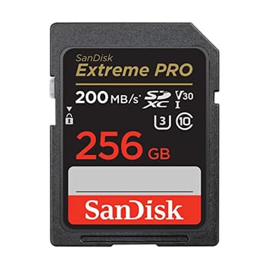 SanDisk Extreme PRO Tarjeta SD 256 GB SDXC, SD Card 4k UHD, UHS-I, V30, hasta 200 MB/s, SanDisk QuickFlow Technology, Software de recuperación de datos RescuePRO Deluxe, Class 10, U3
