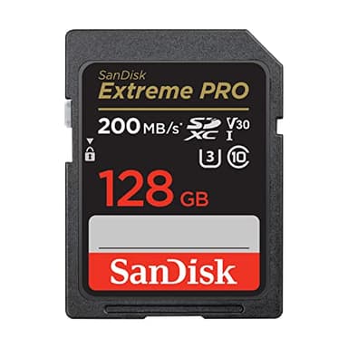 SanDisk Extreme PRO Tarjeta SD 128 GB SDXC, SD Card 4k UHD, UHS-I, V30, hasta 200 MB/s, SanDisk QuickFlow Technology, Software de recuperación de datos RescuePRO Deluxe, Class 10, U3