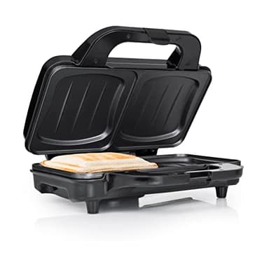 Tristar SA-3060 Sandwichera, tamaño compacto con compartimento para cable, potencia de 900 W, recubrimiento antiadherente