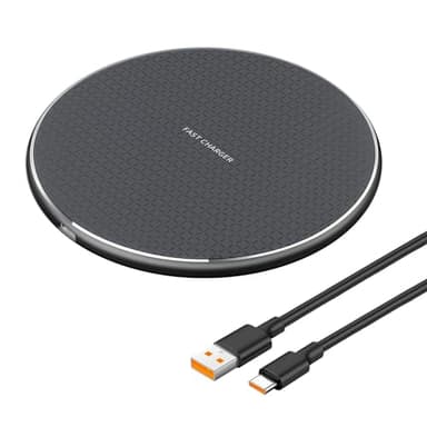 35W Cargador Inalámbrico Rápido, Base de Carga Inalámbrica USB C Compatible con iPhone 16/15/14/13/12/11, Galaxy S24/S23/S22/S21, Cargador Inalámbrica 20W Compatible con qi