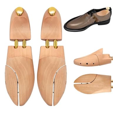 Zorplex Hormas de Zapatos de Madera de Pino para Hombre y Mujer, Moldeador y Ensanchador, Mantiene la Forma y Prolonga la Vida Útil, Diseño Elegante, Talla 41-42
