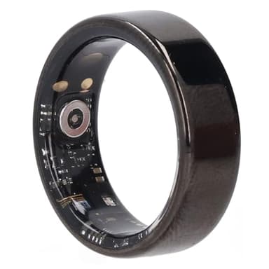 Vikye Rastreador de Salud con Anillo Inteligente, Anillos de Salud Portátiles con Seguimiento del Sueño, Anillos de Seguimiento de Actividad Física para Mujeres y Hombres, con (Black)