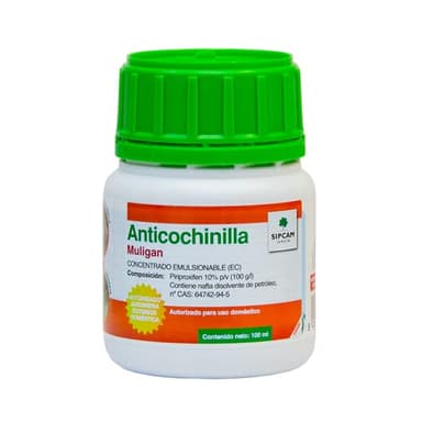 SIPCAM ANTICOCHINILLA Uso DOMESTICO, PIRIPROXIFEN 10%, (JED), 100CC