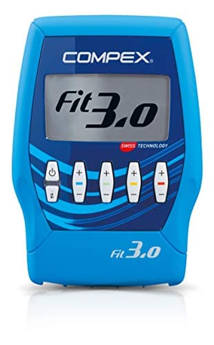 Compex Fit 3.0 - Electroestimulador Muscular, EMS, TENS y Masaje - 4 Canales Independientes, 999 Niveles de Intensidad, 20 programas y 12 electrodos - Compatible con la App Coach - Sensor MI