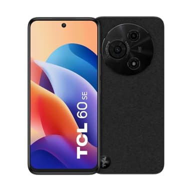 TCL 60 SE Smartphone Libre, Pantalla HD+ de 6.7", 8+512GB Ampliables, Cámara Dual 50MP, Batería 5000mAh, Android 15, Altavoces Dual, Obsidian Black