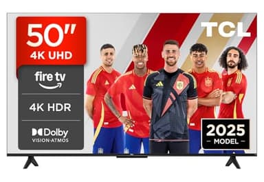 TCL 50PF650, 50" 4K UHD Smart TV, Fire TV (Dolby Vision, Dolby Atmos, DTS, HDR 10, Alexa Integrado, Airplay2, Miracast)