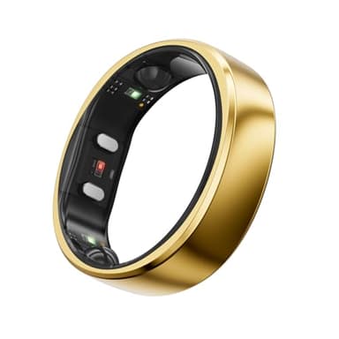RingConn Gen 2 Smart Ring – Anillo Inteligente - Dorado - Talla 7 | Monitoriza el sueño, el estrés, la frecuencia cardíaca y la Salud Femenina - sin suscripción y hasta 12 días de autonomía