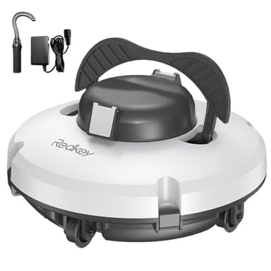 Redkey Upgrade S100 Robot Limpiafondos Piscina Sin Cable, 200 Minutos de Autonomía, Sube Pendientes de 18°, Motor Doble, Parada Automática, Limpiafondos Piscina Automatico para Piscinas de hasta 120㎡