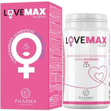 LOVEMAX Suplemento sexual mujer para el deseo femenino - Ashwagandha KSM-66, Maca - 60 Cápsulas por Aumentar la Libido Mujer Rápido, Afrodisiacos Sexuales Mujeres, Estimulante, Potenciador