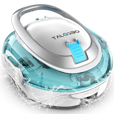 TALOSBO S2 Robot Piscina,Doble Filtración,Robot Limpiafondos Piscina Sin Cable,Doble Motor,90 Minutos de Limpieza,Carga en 2.5h