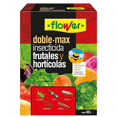 Flower - Insecticida Doble MAX EW | Eficaz para Frutales y Hortalizas | contra Trips, Pulgones, Mosca Blanca y Psilas | Registro nº 16.417, Color Único (embalaje puede variar)